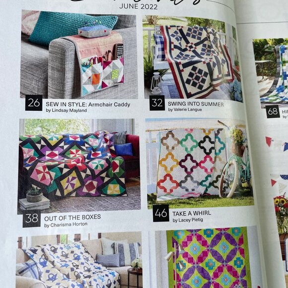 American Patchwork Quilting Crafting Magazine June 2022 Issue 176 Vol 30 No 3 u - Picture 5 of 12